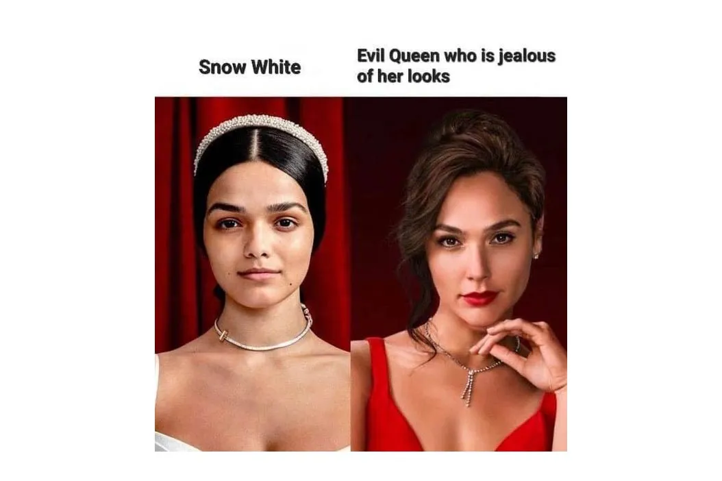 Meme yang mengolok-olok film Snow White (2025)