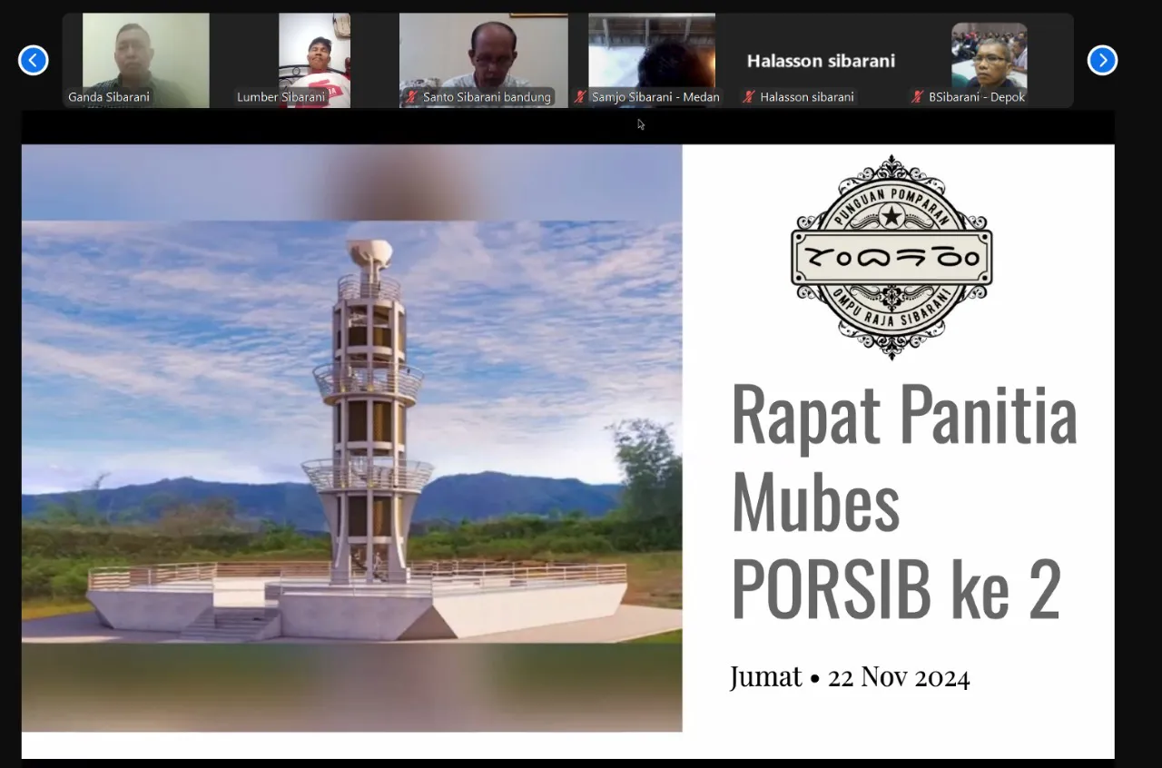 Rapat daring perdana Panitia Pelaksana Mubes Porsib Indonesia
